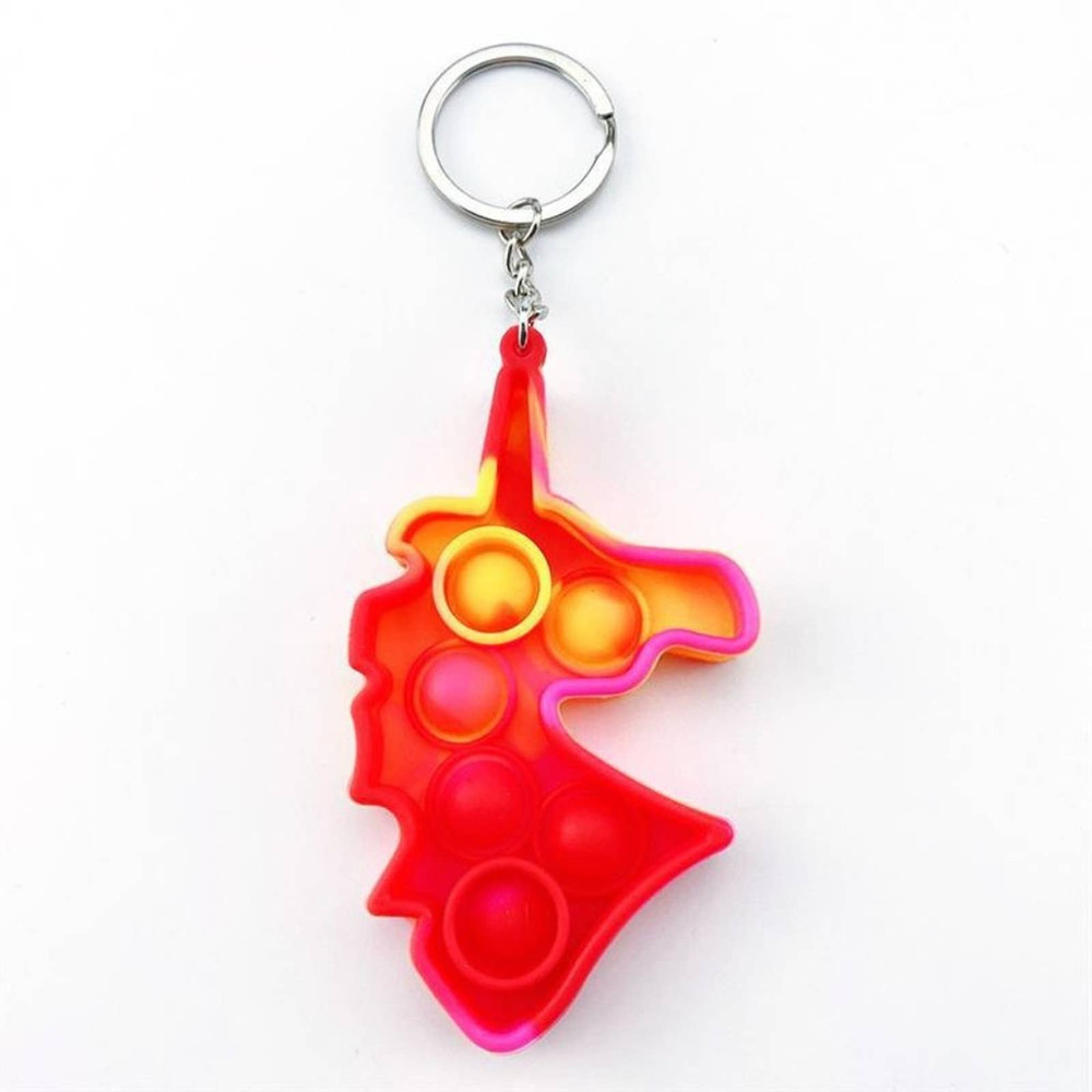 Red/Yellow/Pink Push Pop Bubble Fidget‎ Toy Keychain/Bag Tag***NWOT
